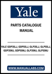YALE GDP35LJ, GDP55LJ, GLP35LJ, GLP55LJ, GDP35MJ, GDP55MJ, GLP35MJ, GLP55MJ FORKLIFT TRUCK PARTS CATALOGUE MANUAL - PDF FILE