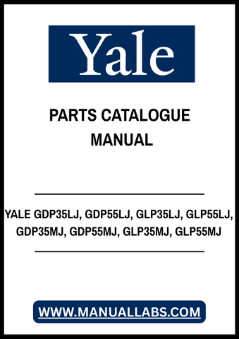 YALE GDP35LJ, GDP55LJ, GLP35LJ, GLP55LJ, GDP35MJ, GDP55MJ, GLP35MJ, GLP55MJ FORKLIFT TRUCK PARTS CATALOGUE MANUAL - PDF FILE