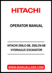 HITACHI 250LC-5B, 250LCN-5B HYDRAULIC EXCAVATOR TECHNICAL MANUAL - PDF FILE