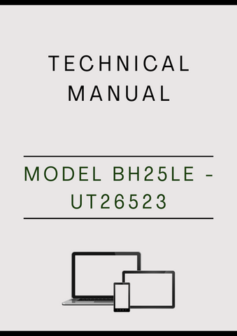MODEL BH25LE - UT26523 BLOWER TECHNICAL MANUAL - PDF