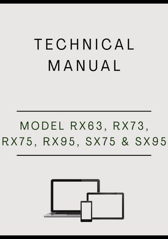MODEL RX63, RX73, RX75, RX95, SX75 AND SX95 RIDING MOWER TECHNICAL MANUAL - PDF