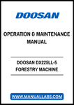 DOOSAN DX225LL-5 FORESTRY MACHINE OPERATION & MAINTENANCE MANUAL - PDF FILE