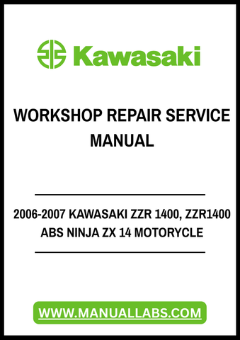 2006-2007 KAWASAKI ZZR 1400, ZZR1400 ABS NINJA ZX 14 MOTORYCLE WORKSHOP REPAIR SERVICE MANUAL - PDF FILE