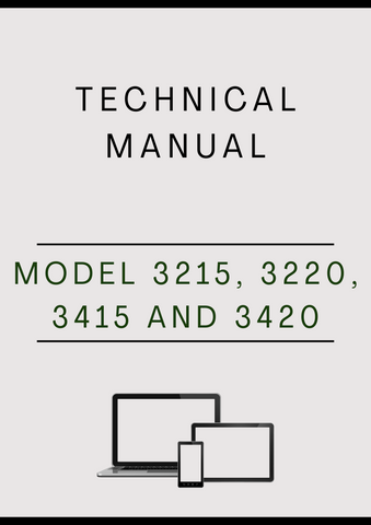 MODEL 3215, 3220, 3415 AND 3420 TELESCOPIC HANDLER COMPONENT TECHNICAL MANUAL - PDF