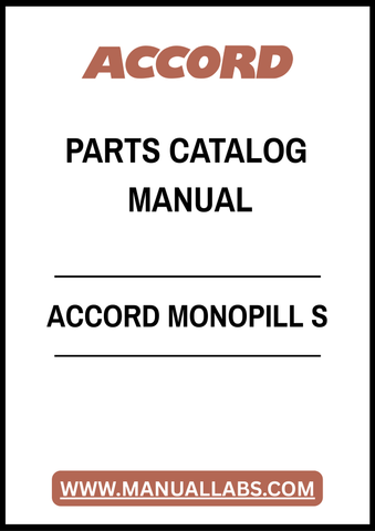 ACCORD MONOPILL S PARTS CATALOG MANUAL – PDF FILE
