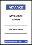 ADVANCE VL500 INSTRUCTION MANUAL - PDF FILE