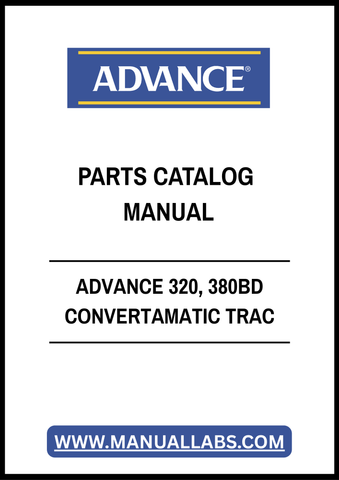 ADVANCE 320, 380BD CONVERTAMATIC TRAC PARTS CATALOG MANUAL - PDF FILE