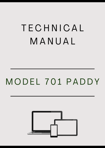 MODEL 701 PADDY FRONT WHEEL DRIVE AXLE COMPONENT TECHNICAL MANUAL - PDF
