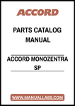 ACCORD MONOZENTRA SP PARTS CATALOG MANUAL – PDF FILE