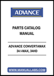 ADVANCE CONVERTAMAX 34 I-MAX, 34HD PARTS CATALOG MANUAL - PDF FILE