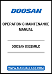DOOSAN DX225MLC OPERATION & MAINTENANCE MANUAL - PDF FILE