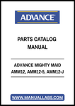 ADVANCE MIGHTY MAID AMM12, AMM12-5, AMM12-J PARTS CATALOG MANUAL - PDF FILE