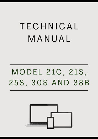 MODEL 21C, 21S, 25S, 30S AND 38B GASOLINE LINE TRIMMER AND BRUSH CUTTER TECHNICAL MANUAL - PDF