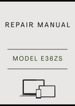 MODEL E36ZS COMPACT EXCAVATOR REPAIR MANUAL - PDF