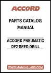 ACCORD PNEUMATIC DF2 SEED DRILL PARTS CATALOG MANUAL – PDF FILE