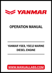 YANMAR YSE8, YSE12 MARINE DIESEL ENGINE OPERATION MANUAL - PDF FILE