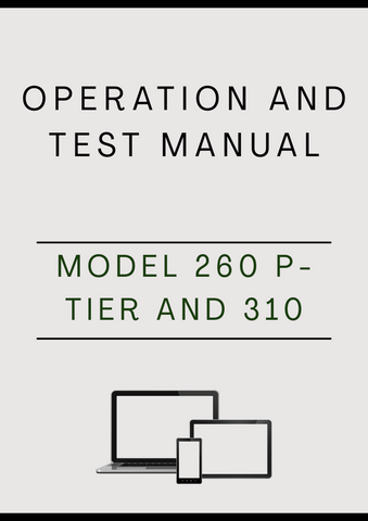 MODEL 260 P-TIER AND 310 ARTICULATED DUMP TRUCK OPERATION AND TEST MANUAL - PDF