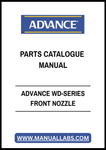 ADVANCE WD-SERIES FRONT NOZZLE PARTS CATALOGUE MANUAL - PDF FILE