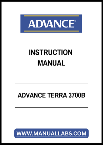 ADVANCE TERRA 3700B INSTRUCTION MANUAL - PDF FILE