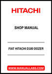 FIAT HITACHI D180 DOZER SHOP MANUAL - PDF FILE