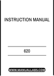 MODEL LOADER 620 PRE DELIVERY INSTRUCTION MANUAL - PDF FILE