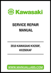 2010 KAWASAKI KX250F, KX250XAF SERVICE REPAIR MANUAL - PDF FILE