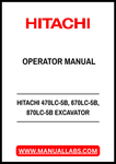 HITACHI 470LC-5B, 670LC-5B, 870LC-5B EXCAVATOR OPERATOR MANUAL - PDF FILE