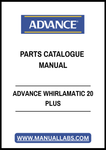ADVANCE WHIRLAMATIC 20 PLUS PARTS CATALOGUE MANUAL - PDF FILE
