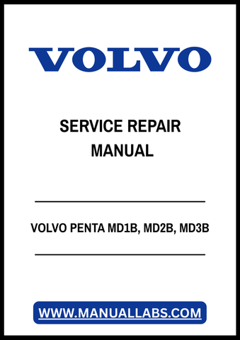 VOLVO PENTA MD1B, MD2B, MD3B MARINE DIESEL ENGINE SERVICE REPAIR MANUAL - PDF FILE