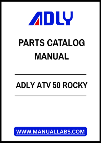 ADLY ATV 50 ROCKY PARTS CATALOG MANUAL – PDF FILE