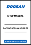 DAEWOO DOOSAN SOLAR 55 SHOP MANUAL - PDF FILE