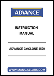 ADVANCE CYCLONE 4500 INSTRUCTION MANUAL - PDF FILE