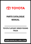 TOYOTA 7LOP10CF ORDER PICKING TRUCK SPARE PARTS CATALOGUE MANUAL - PDF FILE