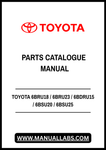 TOYOTA 6BRU18 / 6BRU23 / 6BDRU15 / 6BSU20 / 6BSU25 ORDER PICKER PARTS CATALOGUE MANUAL - PDF FILE