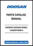 DAEWOO DOOSAN WHEEL LOADER M250-V PARTS CATALOG MANUAL - PDF FILE