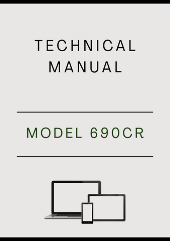 MODEL 690CR EXCAVATOR TECHNICAL MANUAL - PDF