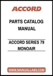 ACCORD SERIES 79 MONOAIR PARTS CATALOG MANUAL – PDF FILE