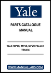YALE MP16, MP18, MP20 PALLET TRUCK PARTS CATALOGUE MANUAL - PDF FILE