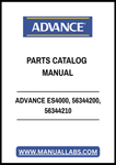 ADVANCE ES4000, 56344200, 56344210 PARTS CATALOG MANUAL - PDF FILE