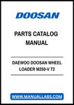 DAEWOO DOOSAN WHEEL LOADER M250-V T2 PARTS CATALOG MANUAL - PDF FILE