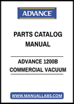 ADVANCE 1200B COMMERCIAL VACUUM PARTS CATALOG MANUAL – PDF FILE