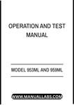 MODEL 953ML AND 959ML SHOVEL LOGGER OPERATION AND TEST MANUAL - PDF