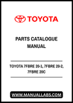 TOYOTA 7FBRE 20-1, 7FBRE 20-2, 7FBRE 20C REACH TRUCK SPARE PARTS CATALOGUE MANUAL - PDF FILE