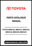 TOYOTA 6BNCU15, 6BNCU17, 6BNCU18, 6BNCU19, 6BNCU20, 6BNCU23, 6BNCU25, 6BNCU28, 6BNCU30, 6BVNCU13 FORKLIFT TRUCK PARTS CATALOGUE MANUAL - PDF FILE