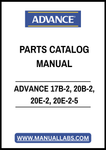 ADVANCE 17B-2, 20B-2, 20E-2, 20E-2-5 CONVERTAMATIC PARTS CATALOG MANUAL – PDF FILE