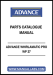 ADVANCE WHIRLAMATIC PRO WP 27 PARTS CATALOGUE MANUAL - PDF FILE