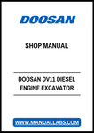 DOOSAN DV11 DIESEL ENGINE EXCAVATOR SHOP MANUAL - PDF FILE