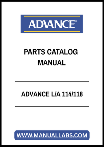 ADVANCE L/A 114/118 PARTS CATALOG MANUAL - PDF FILE