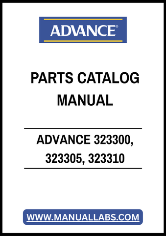 ADVANCE 323300, 323305, 323310 CARPETWIN 20XP PARTS CATALOG MANUAL – PDF FILE
