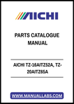 AICHI TZ-16AITZ52A, TZ-20AITZ65A PARTS CATALOGUE MANUAL - PDF FILE